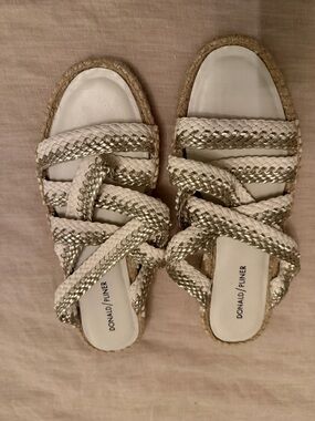 Donald J. Pliner Women's Metallic and White Espadrilles